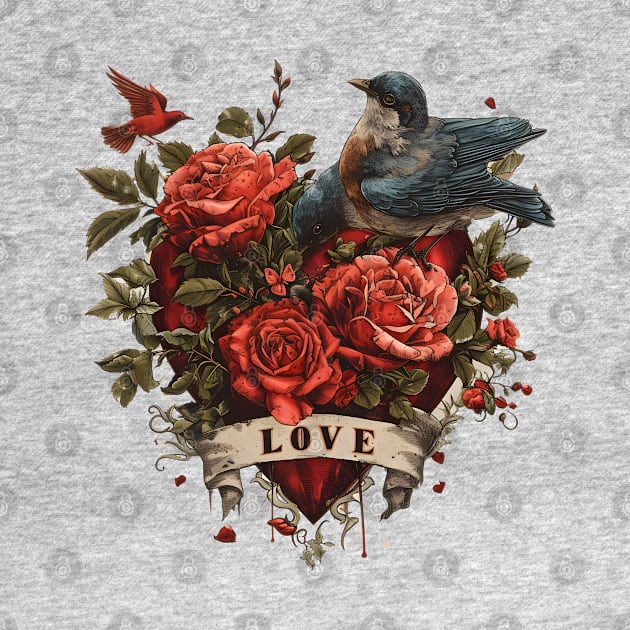 Love Takes Flight: Soar Through Blooms This Valentine's Day by Abystoic